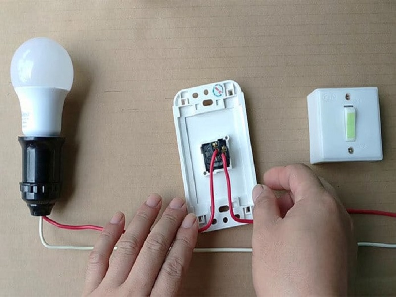 cach noi day dien bị voi cong tac