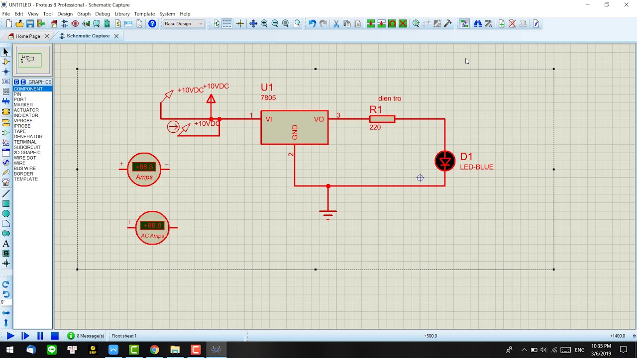 Cách tìm biến trở trong Proteus