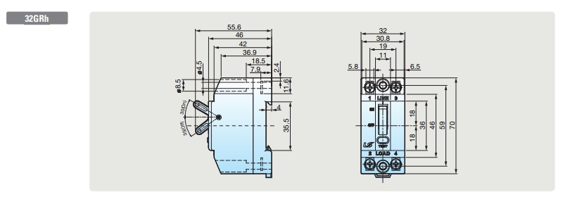 elcb ls 32grh kich thuoc