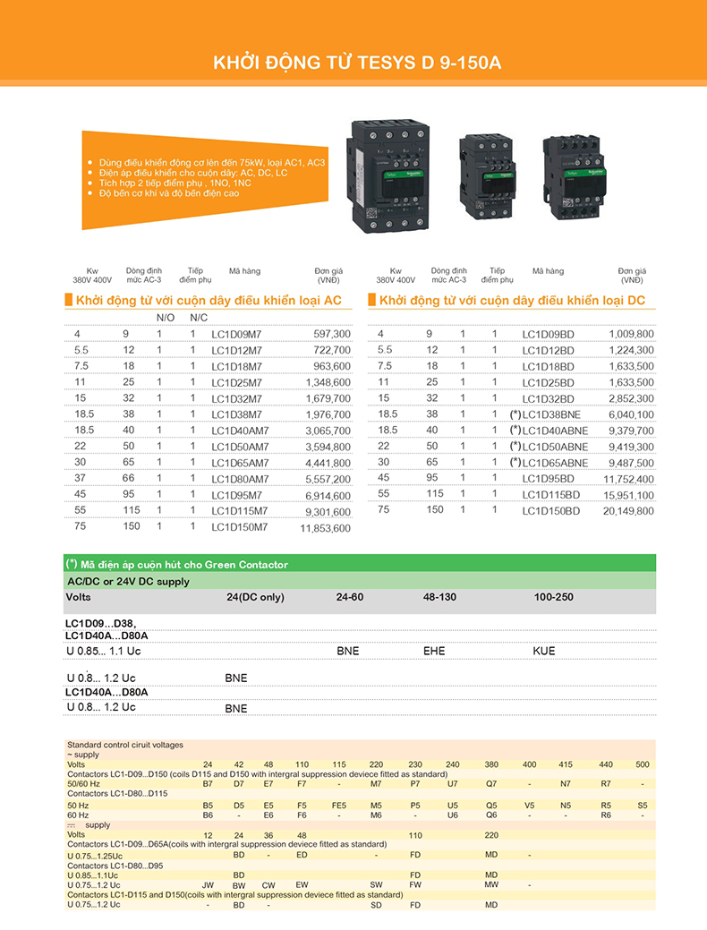 Khởi động từ Schneider 1
