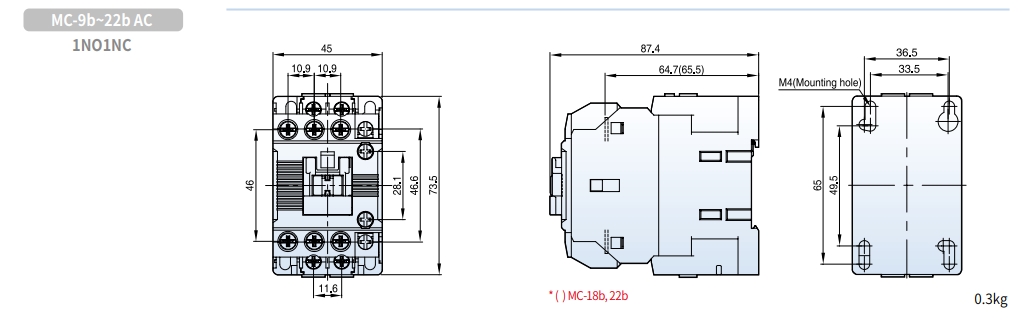 kich thuoc contactor ls mc-9b mc-12b mc-18b mc-22b ac