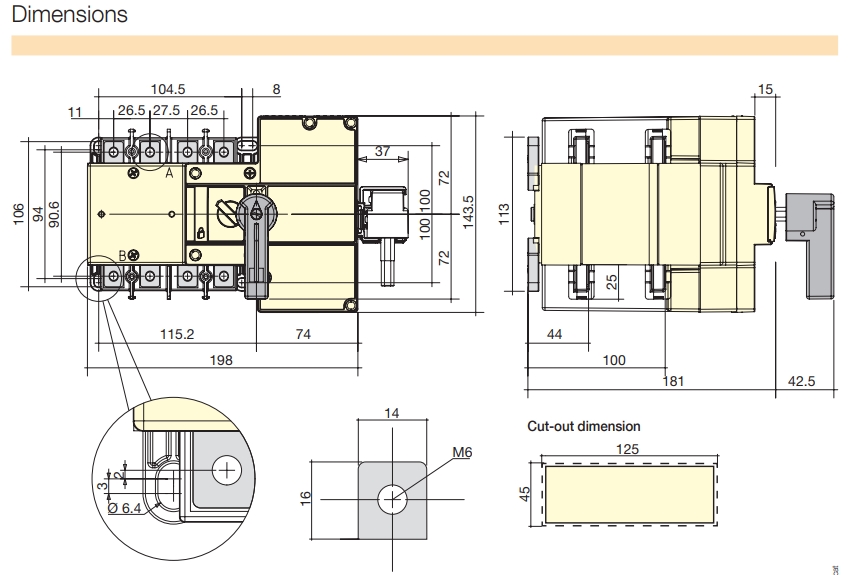 kich thuoc ats socomec atys s 40a 63a 80a 100a 125a