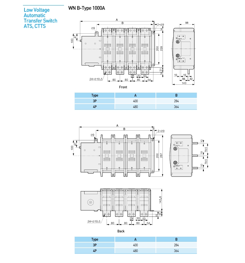 kich thuoc ats vitzro wn b-type 1000a