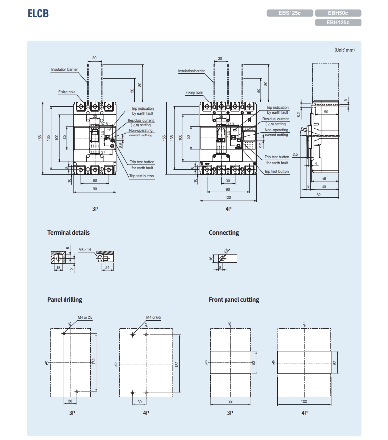 elcb ls ebs125c ebh50c ebh125c kich thuoc cad