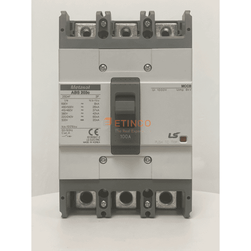 MCCB LS ABS203c 3P 100A 42kA
