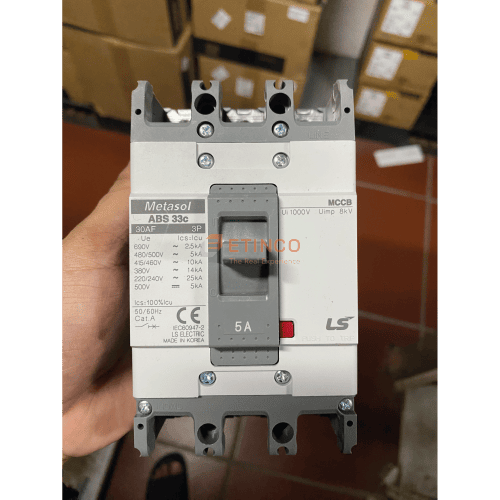 MCCB LS ABS33C 3P 5A 14kA