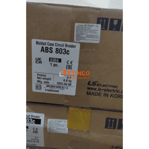 MCCB LS ABS803c 3P 630A 75kA