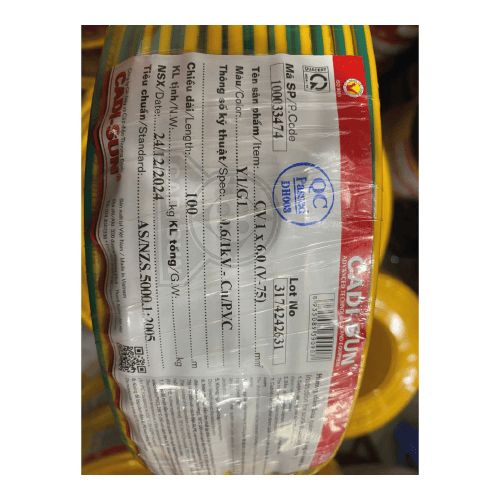 day cap dien Cadisun CV 1x6.0