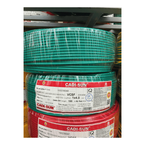 day cap dien Cadisun VCSF 1x4.0 anh 1