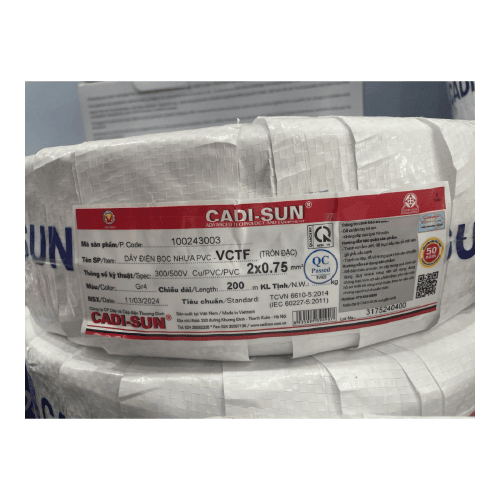 day cap dien Cadisun VCTF 2x0.75 anh 1