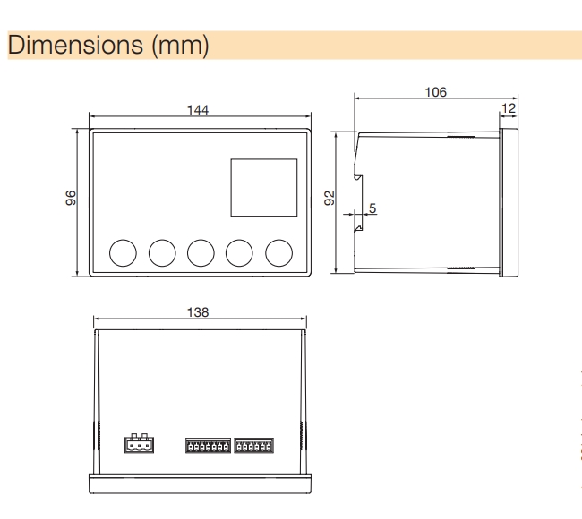 kich thuoc bo dieu khien ats socomec atys c35