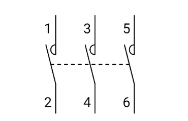 ky hieu contactor trong ban ve 5