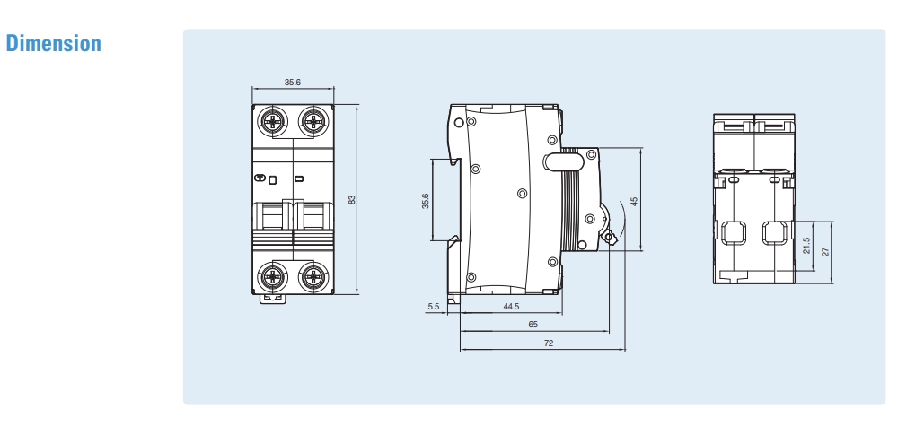 rcbo ls lb63n 1pn kich thuoc