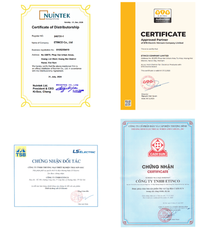 chung nhan nha phan phoi chinh hang