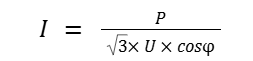 cong thuc tinh cuong do dong dien 3 pha