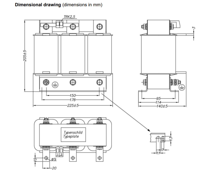 kich thuoc cuon khang epcos B44066D7025M400