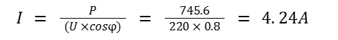 vi du tinh cuong do dong dien cho dieu hoa